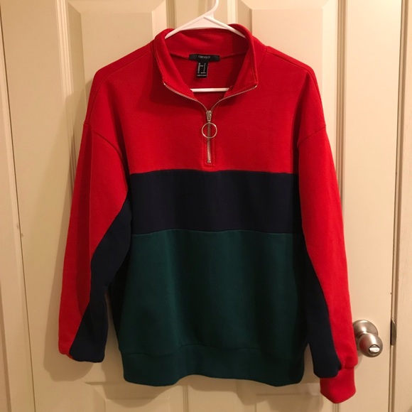 Forever 21 Pullover Three Color Sweatshirt - Picture 2 of 4